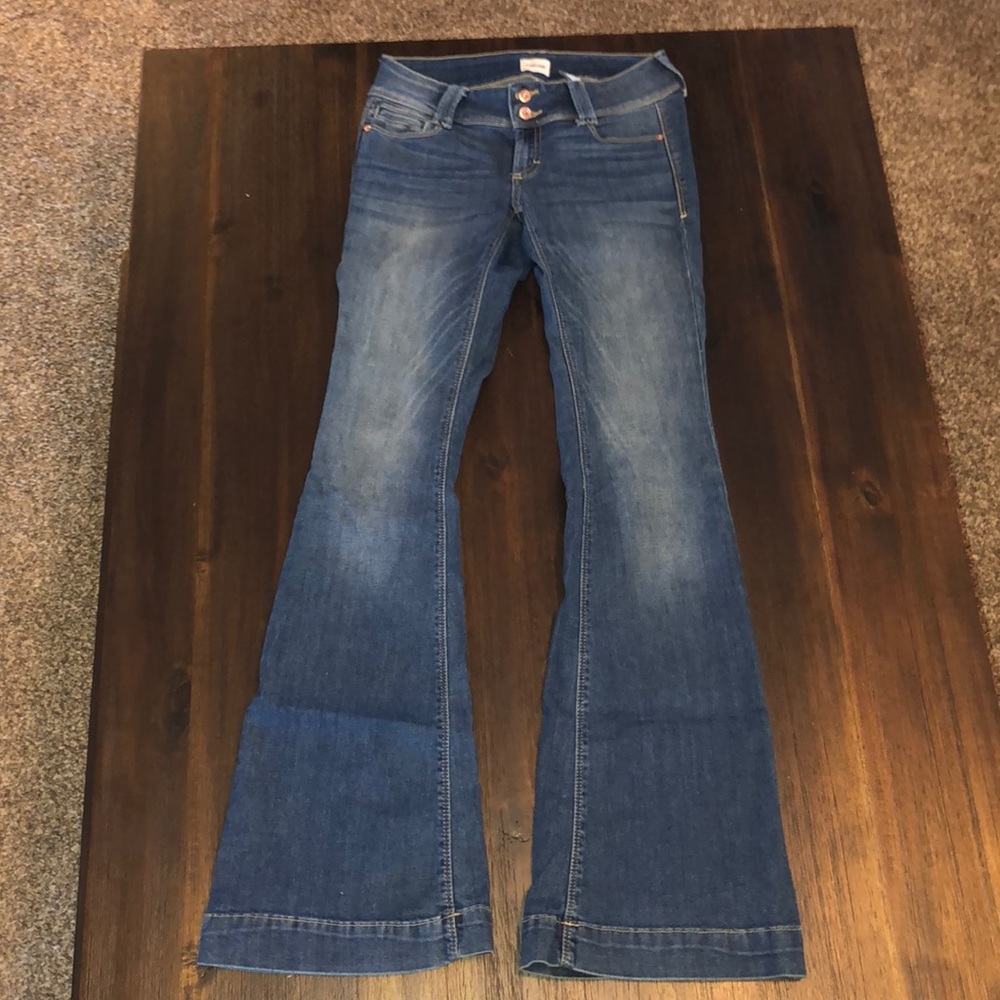 Sneak peek bell bottom jeans